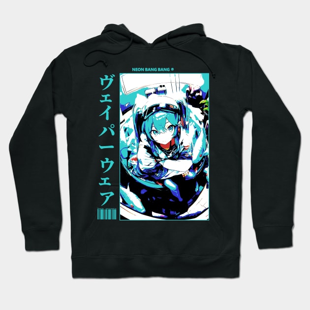 Vocaloid Anime Girl Japan Streetwear Japanese Manga Aesthetic Hoodie by Neon Bang Bang